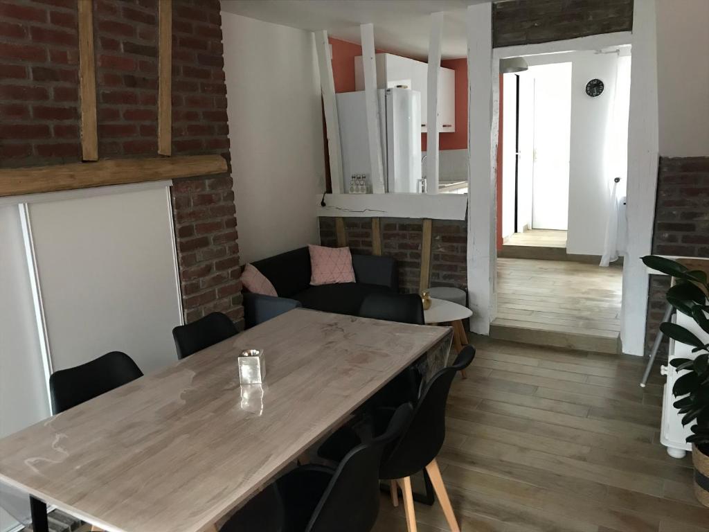 Posezení v ubytování Gîte des falaises