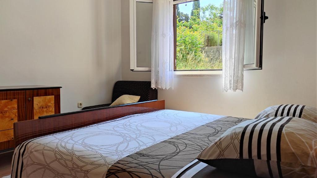Cama ou camas em um quarto em Apartments Ljilja sea view