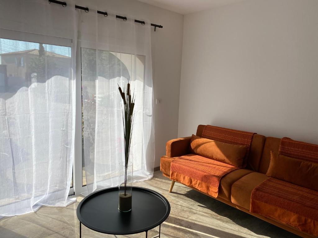 Posedenie v ubytovaní Petite maison en pierre