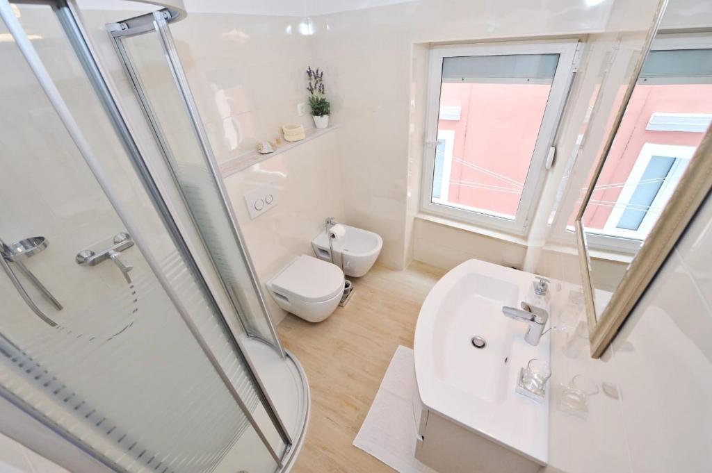 Koupelna v ubytování Apartment Beshtie