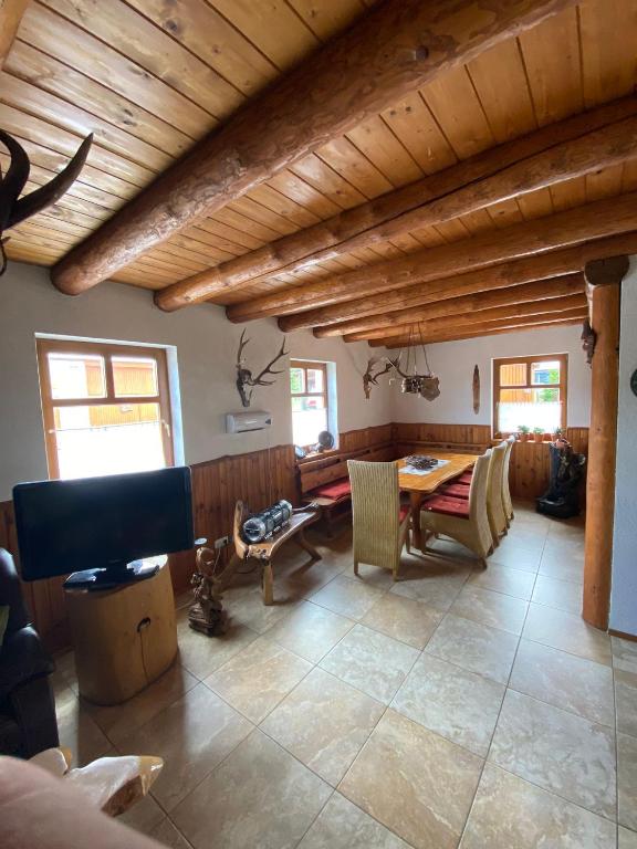 Posezení v ubytování Jagdhaus auf dem Forsthof mit Sauna
