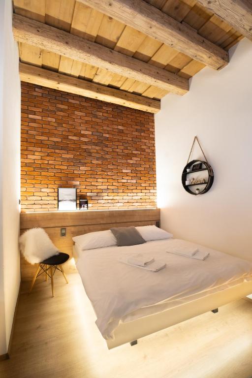 Postel nebo postele na pokoji v ubytování Penzion Castello