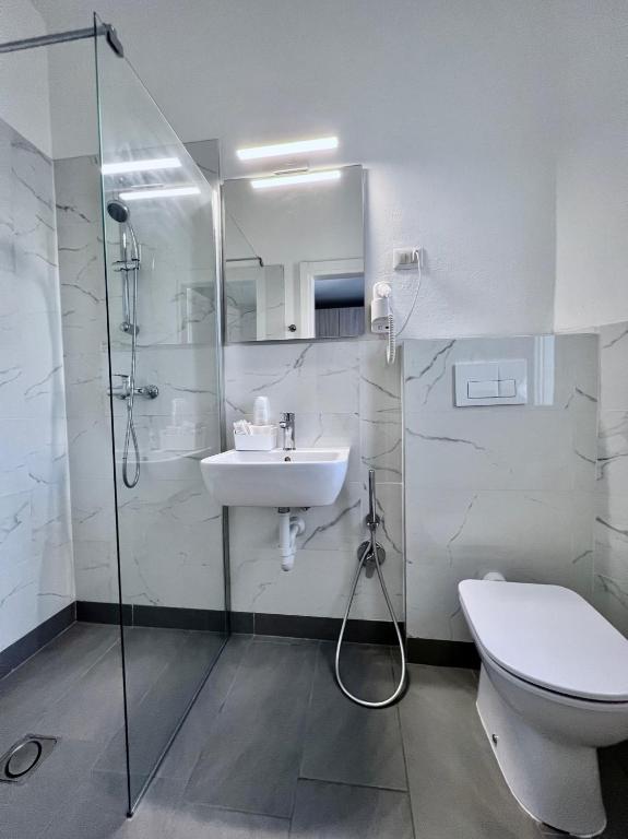 Koupelna v ubytování Hotel Terramare