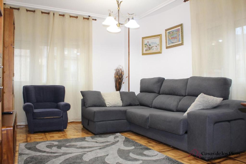 Posezení v ubytování VUT La Fuentina -Casas de los Picos