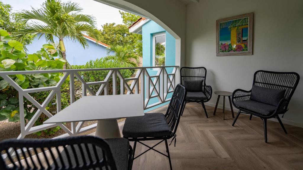 Balkón nebo terasa v ubytování Blue Bay Lodges