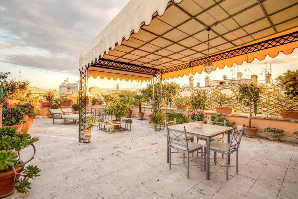 Zahrada ubytování Exclusive Terrace Campo di fiori Pantheon