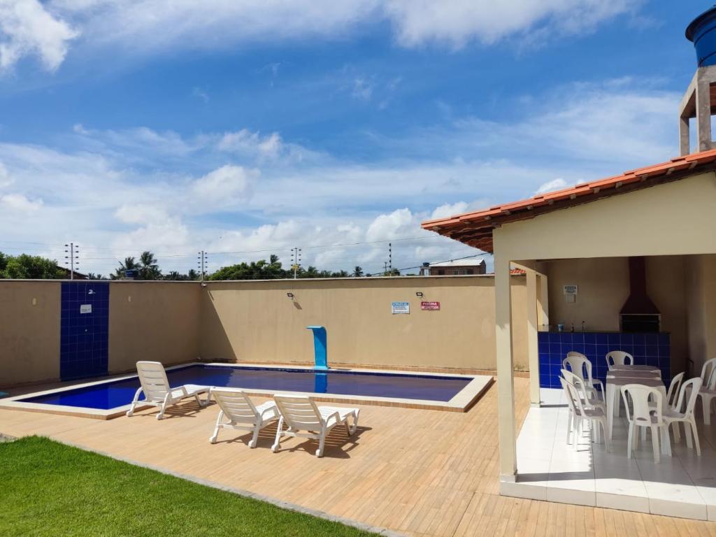 Bazén v ubytování Condomínio Dunas Residence - Casa 7 ou Casa 10 - Santo Amaro - MA nebo v jeho okolí