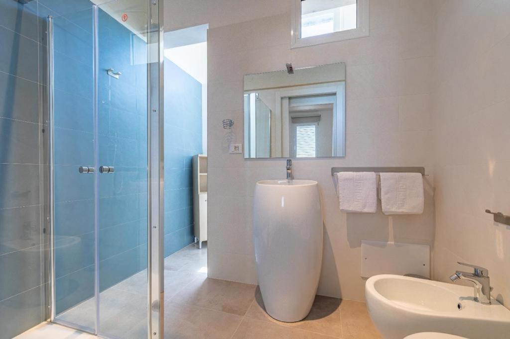 Koupelna v ubytování Solaris Guesthouse