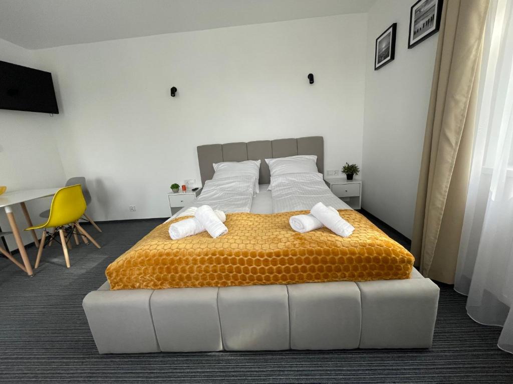 Posteľ alebo postele v izbe v ubytovaní Apartament Planeta Mielno 114 Premium