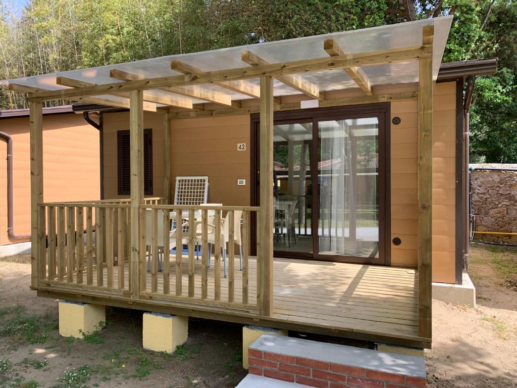 Balkón nebo terasa v ubytování Camping Village Viareggio