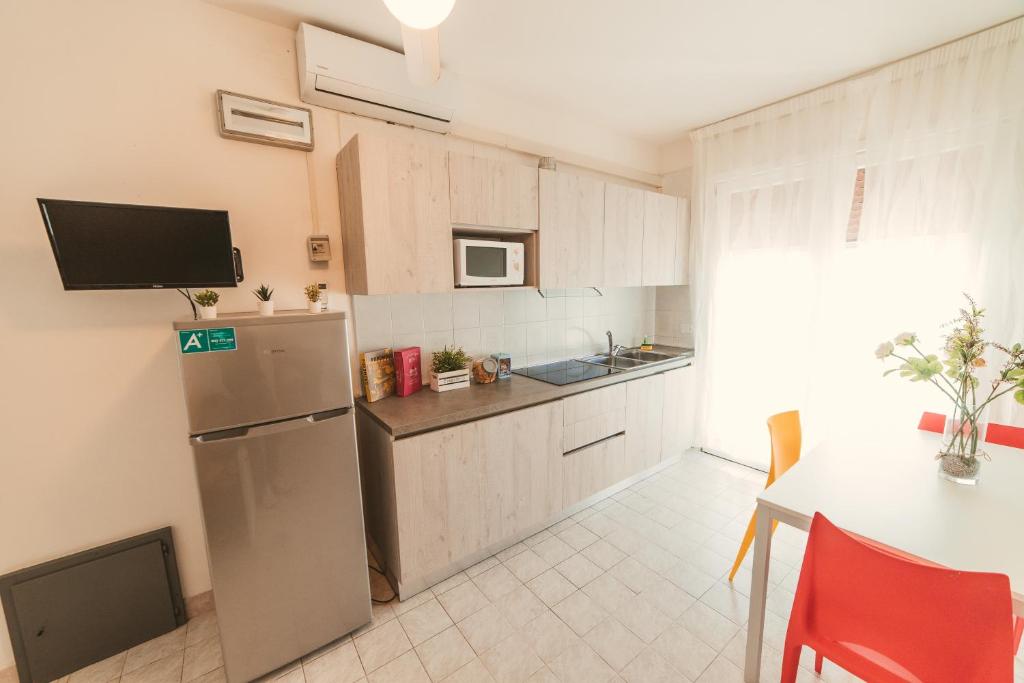 Kuchyň nebo kuchyňský kout v ubytování Residence Nova Marina