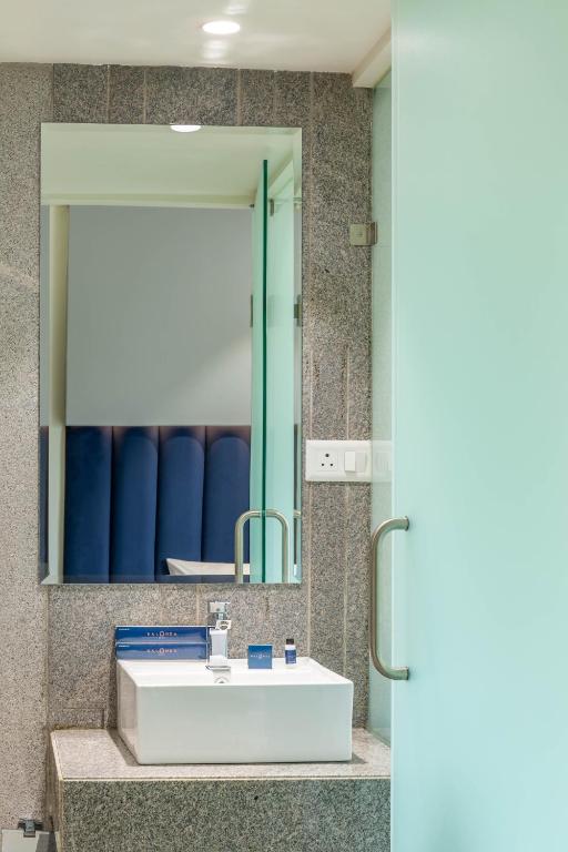 Koupelna v ubytování Hotel Nalanda