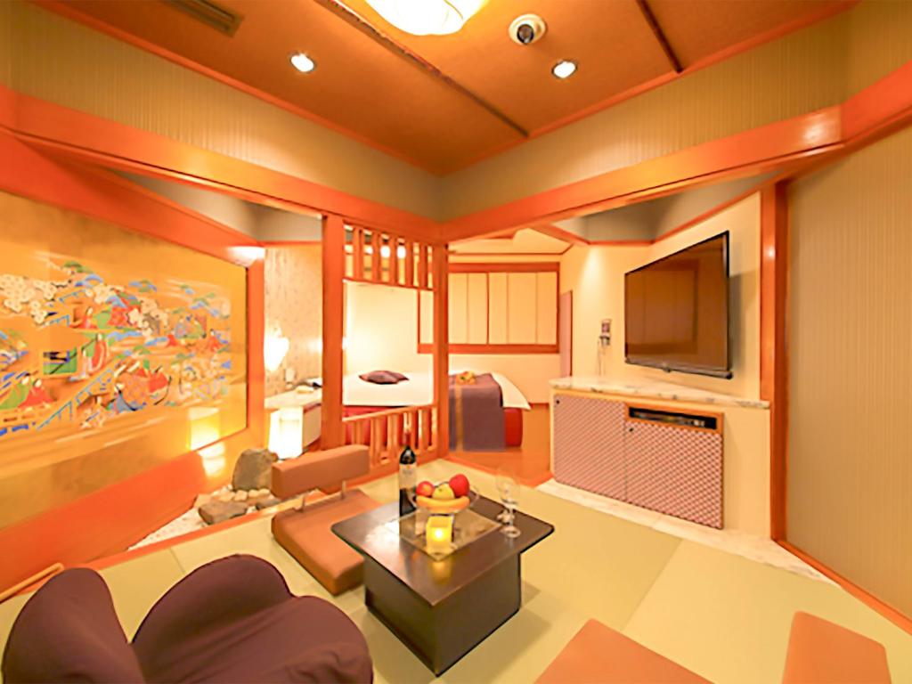 TV a/nebo společenská místnost v ubytování Hotel GT Kansai International Airport (Adult Only)