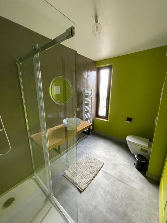 Koupelna v ubytování Le Gîte du père Chayoux
