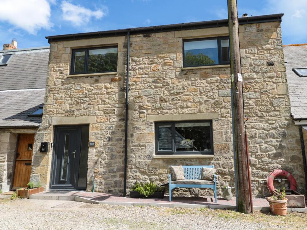 Bygningen som feriehuset ligger i