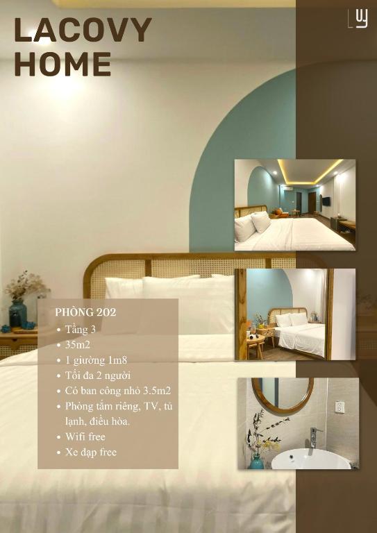 Postel nebo postele na pokoji v ubytování Lacovy Home Hội An