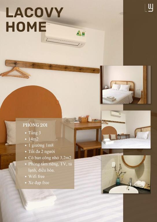 Postel nebo postele na pokoji v ubytování Lacovy Home Hội An