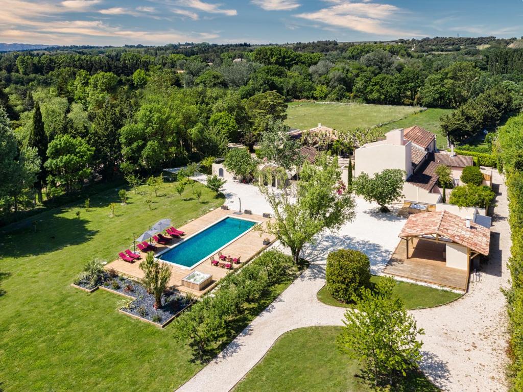 Pohľad z vtáčej perspektívy na ubytovanie L'Insoupçonnée Saint Rémy de Provence