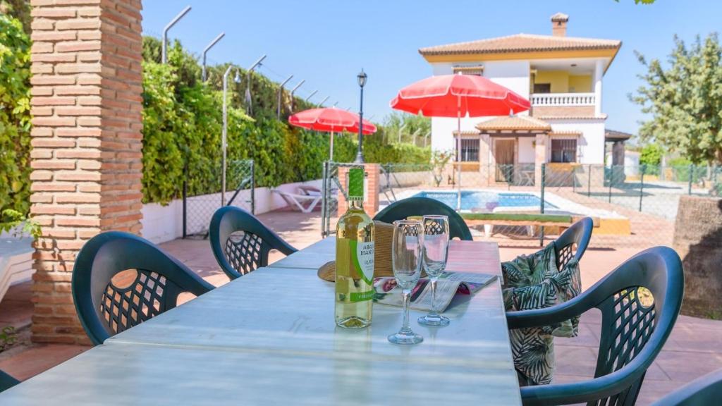 Patio alebo iná vonkajšia časť ubytovania Casa Casana Almáchar by Ruralidays