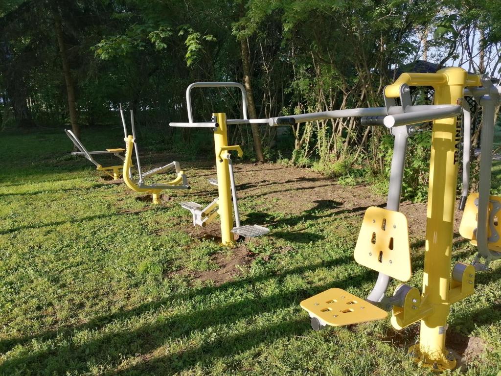 Fitness centrum a/nebo fitness zařízení v ubytování Zielony Zakątek