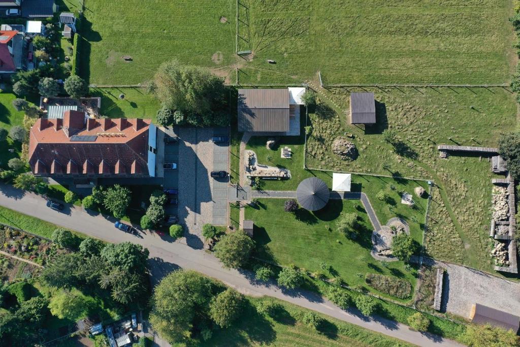 Letecký snímek ubytování Hotel Schwartze
