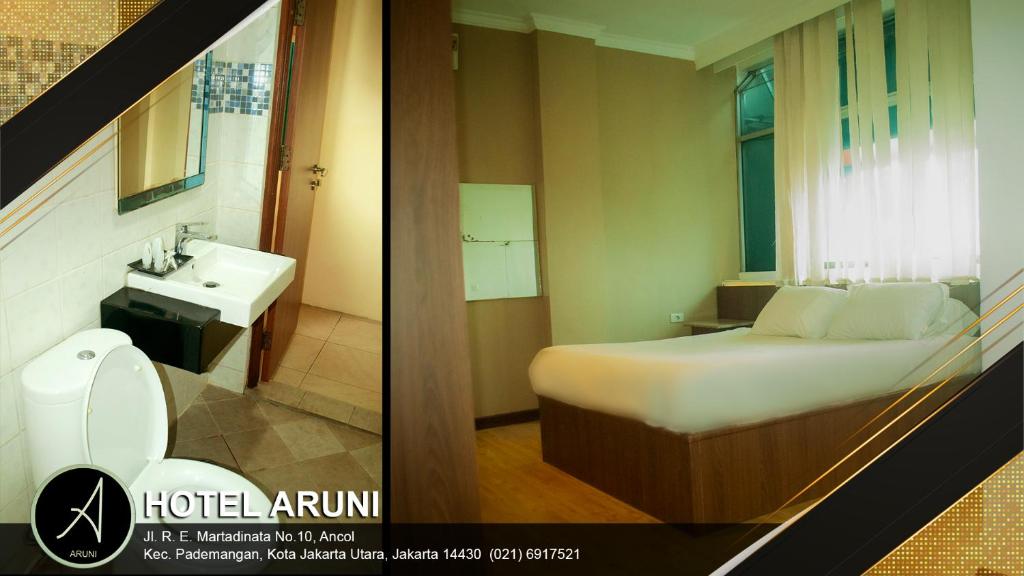 Hotel Aruni Ancol客房内的一张或多张床位