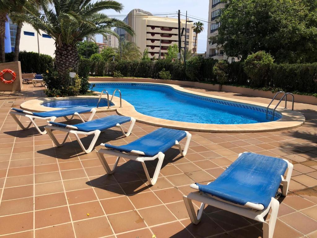 Bazén v ubytování Oasis en Calpe nebo v jeho okolí
