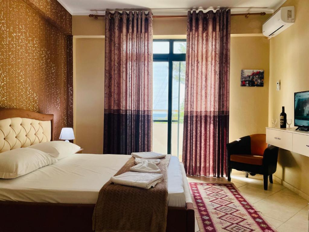 Postel nebo postele na pokoji v ubytování Vila3 Hotel