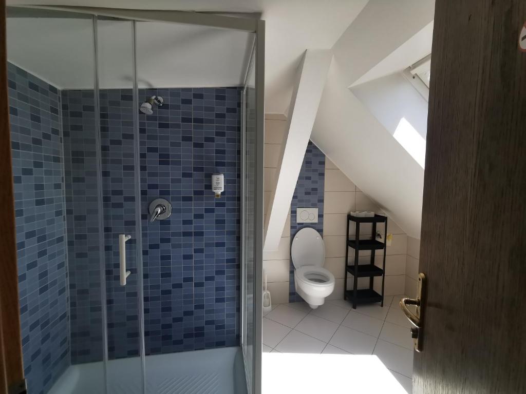 Koupelna v ubytování Rooms Ambrožič