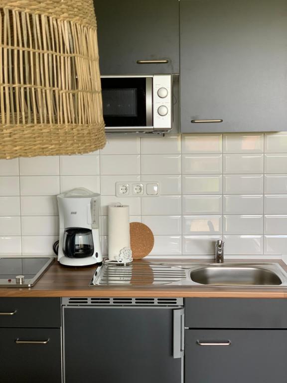 Kuchyň nebo kuchyňský kout v ubytování Landhaus Tipp
