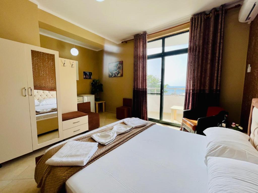 Postel nebo postele na pokoji v ubytování Vila3 Hotel
