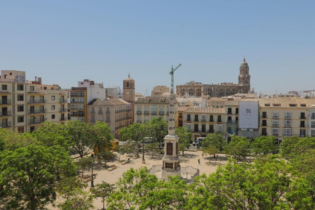 Výhľad na mesto Malaga alebo výhľad na mesto priamo z apartmánu