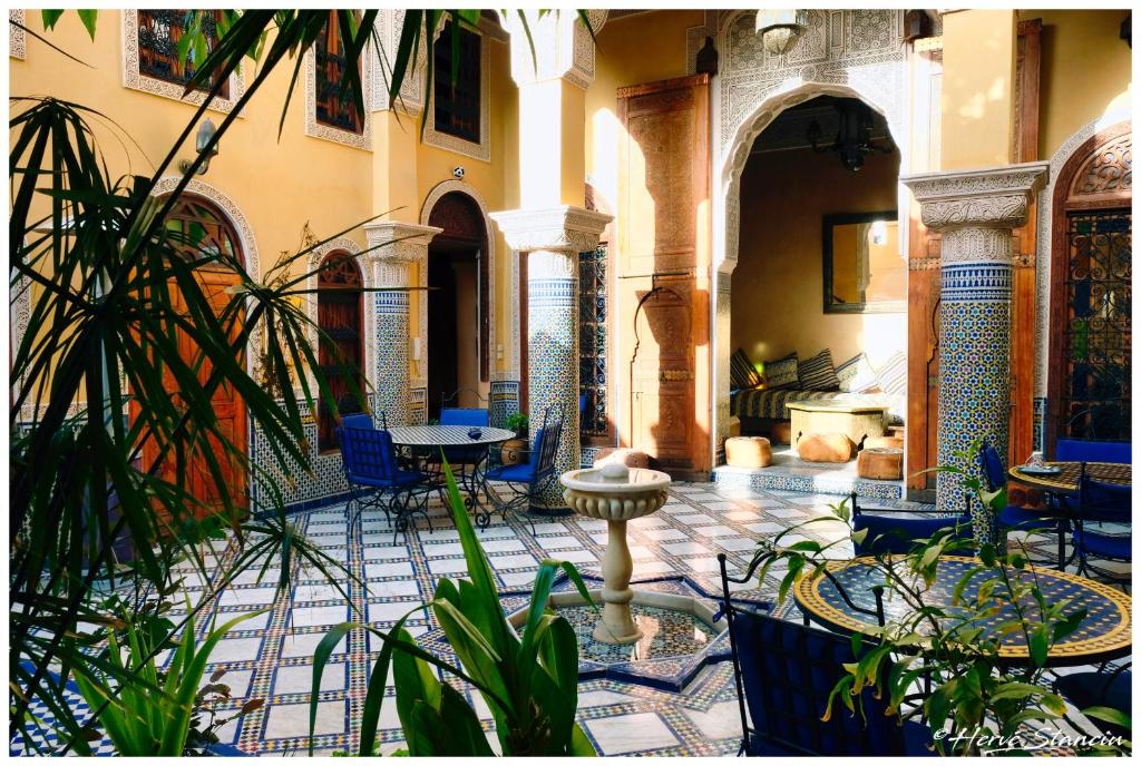 Restaurace v ubytování Riad Layalina Fes