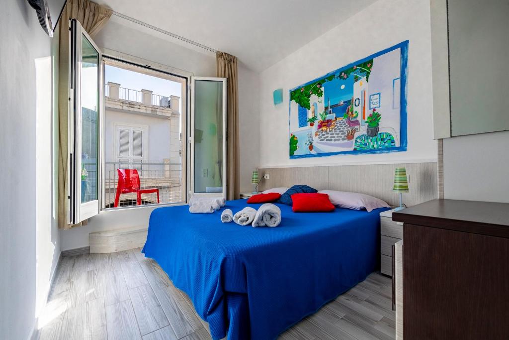 Camera Torre dell'Orso, camera con letto king size e balcone