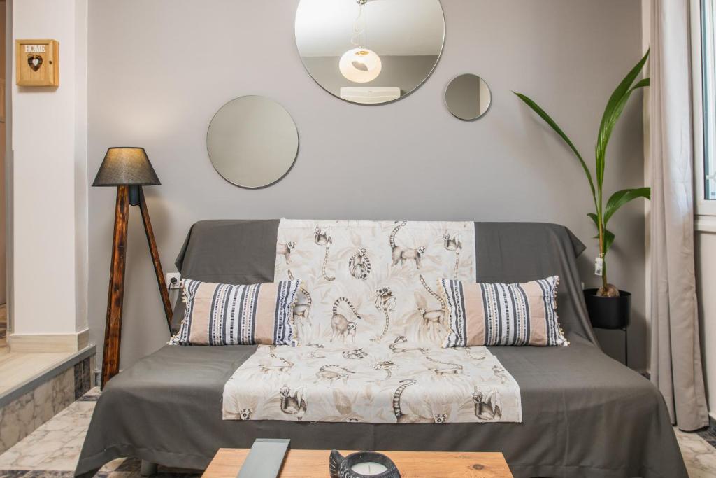 Posezení v ubytování Asya Sea View Apartment