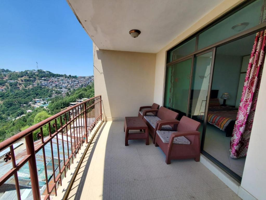 En balkon eller terrasse på Valleyview Lodge