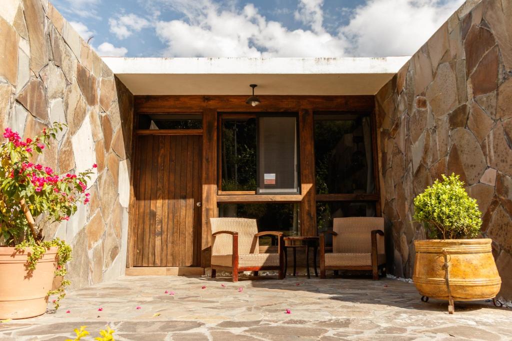 Patio nebo venkovní prostory v ubytování Las Jaras Aguas Termales