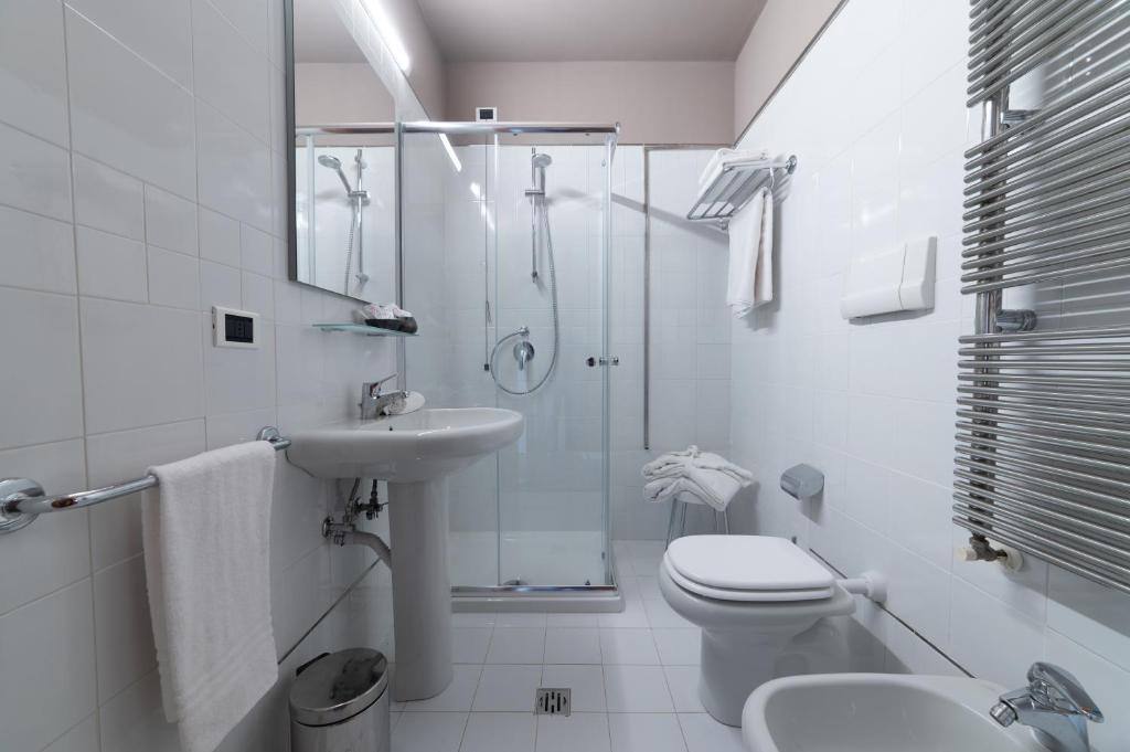 Koupelna v ubytování HOTEL QUERINI Business Hotel Sandrigo
