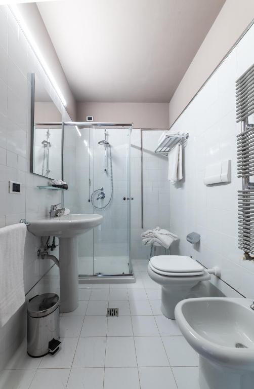 Koupelna v ubytování HOTEL QUERINI Business Hotel Sandrigo