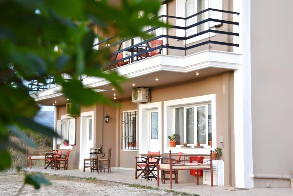 Balkón nebo terasa v ubytování Anemomylos Apartments