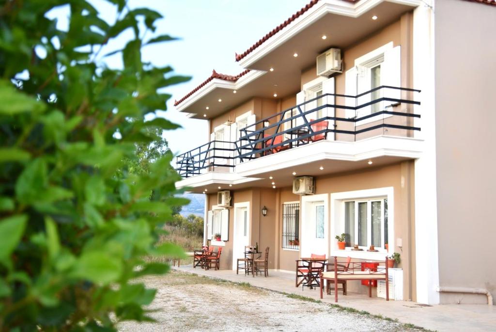 Balkón nebo terasa v ubytování Anemomylos Apartments