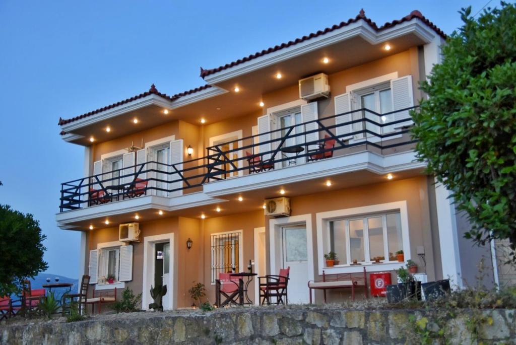 Balkón nebo terasa v ubytování Anemomylos Apartments
