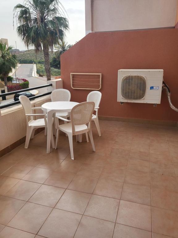 Balkón alebo terasa v ubytovaní ¡Apartamento cerca de la piscina en paraíso de Vera!