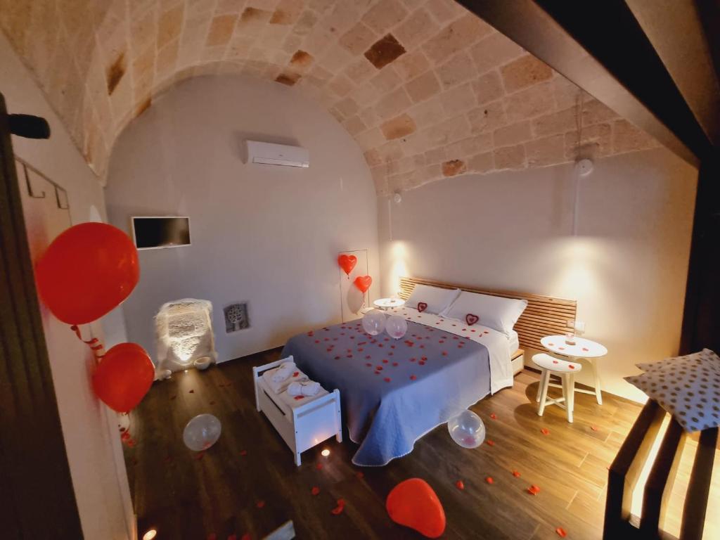 Katil atau katil-katil dalam bilik di La Casupola