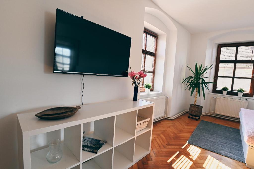 TV o dispositivi per l'intrattenimento presso Kutna Hora new apartment