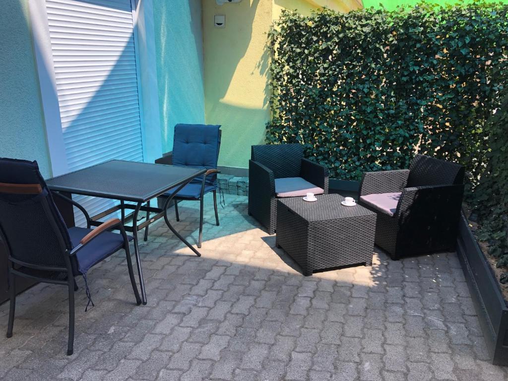 Posedenie v ubytovaní La Bella Centrum Apartmanok Kék Zöld