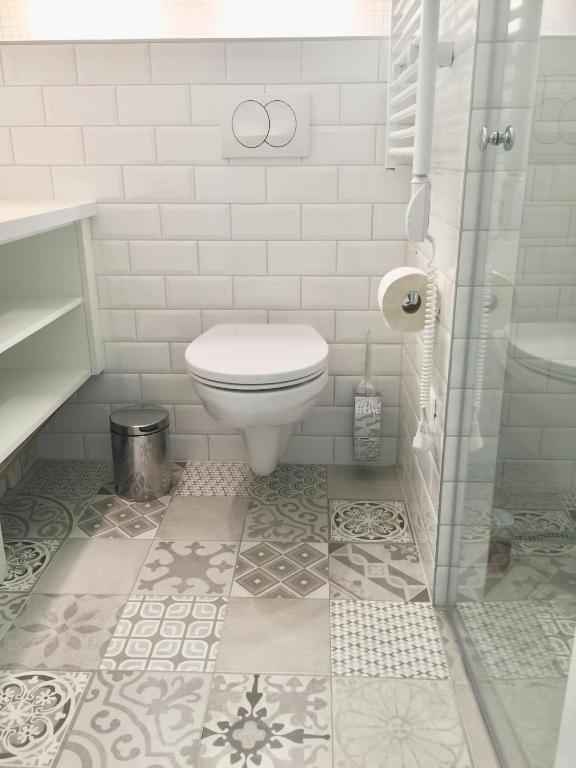 Koupelna v ubytování Cloé Apartman