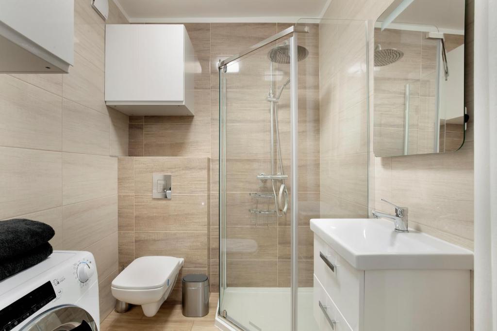 Kúpeľňa v ubytovaní Gdynia Mare Apartment