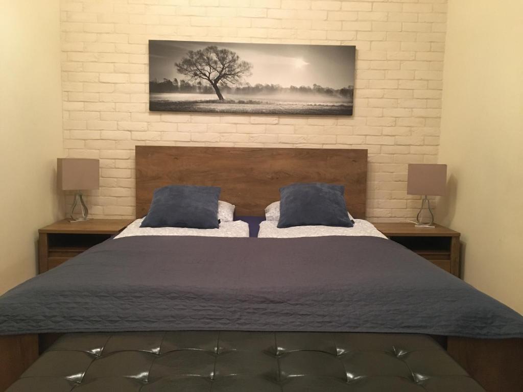Postel nebo postele na pokoji v ubytování Rustic apartman