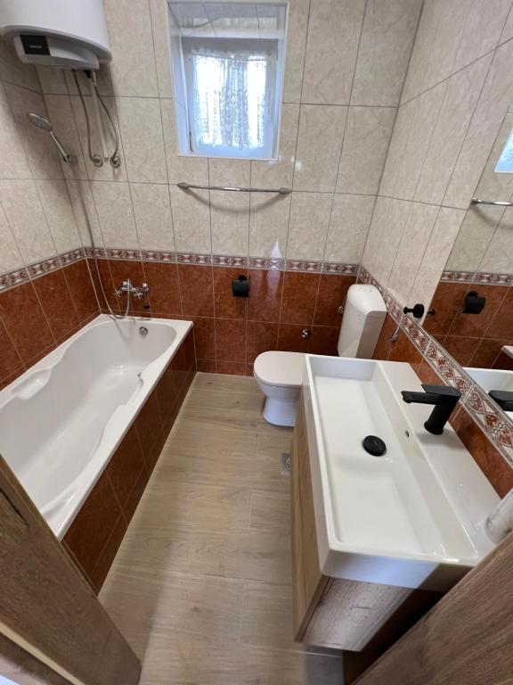 Koupelna v ubytování Villa Viktorija